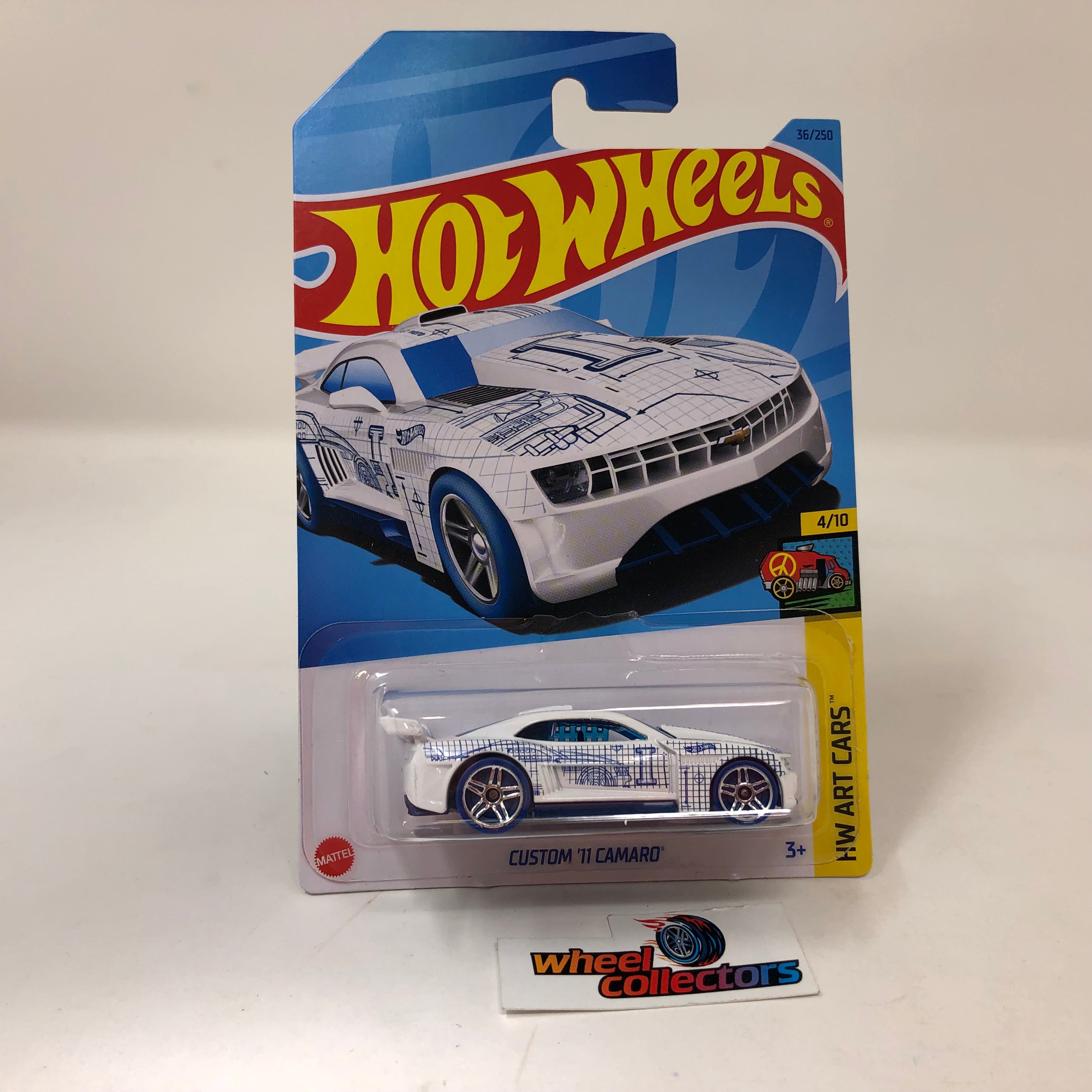 Custom '11 Camaro #36 * White * 2023 Hot Wheels Case K、mySite、hgirdovlk