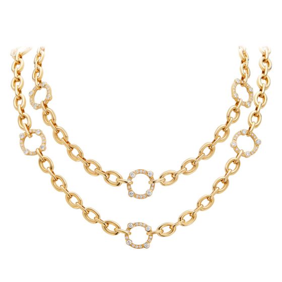 Gumuchian Carousel Convertible 18k Yellow Gold Diamond Necklace、mySite、hinf8tx79