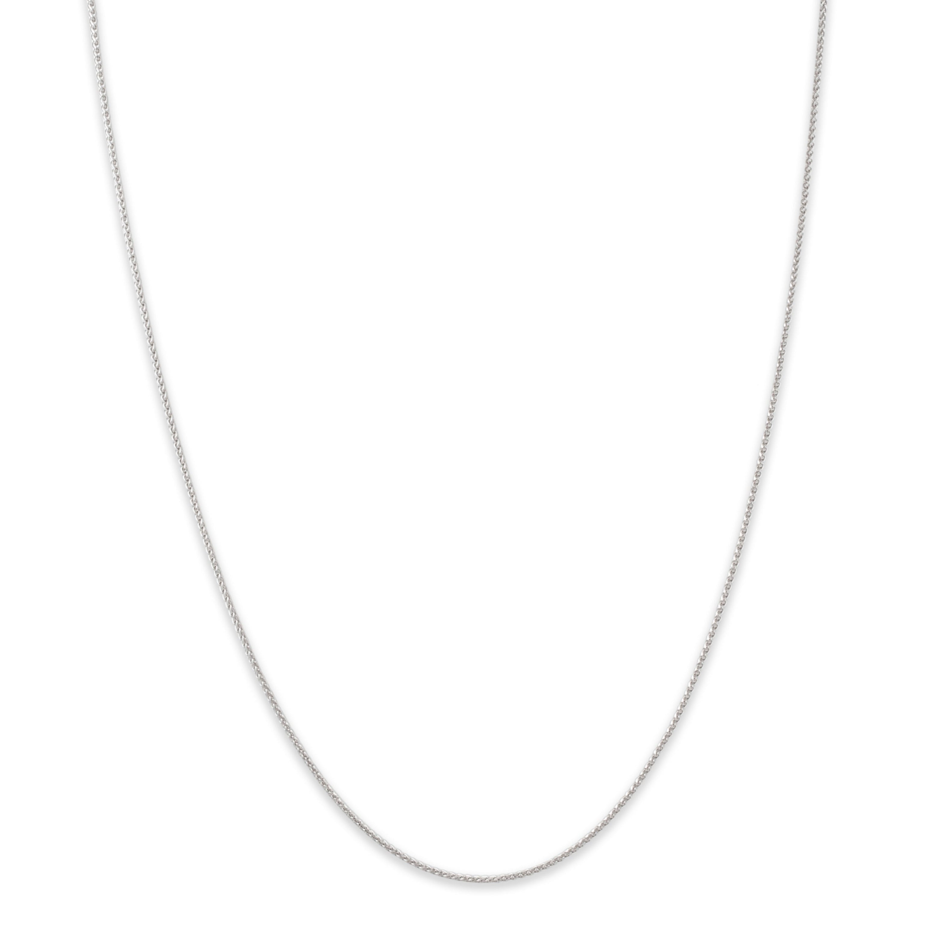 Vintage 14k White Gold Wheat Chain Necklace 18、mySite、hinf8tx79