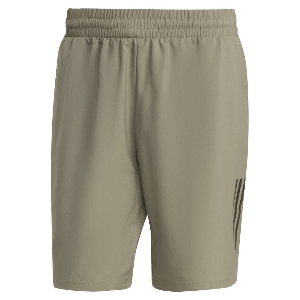 adidas Men's 3 Stripe Club Short 7-Inch (Khaki)