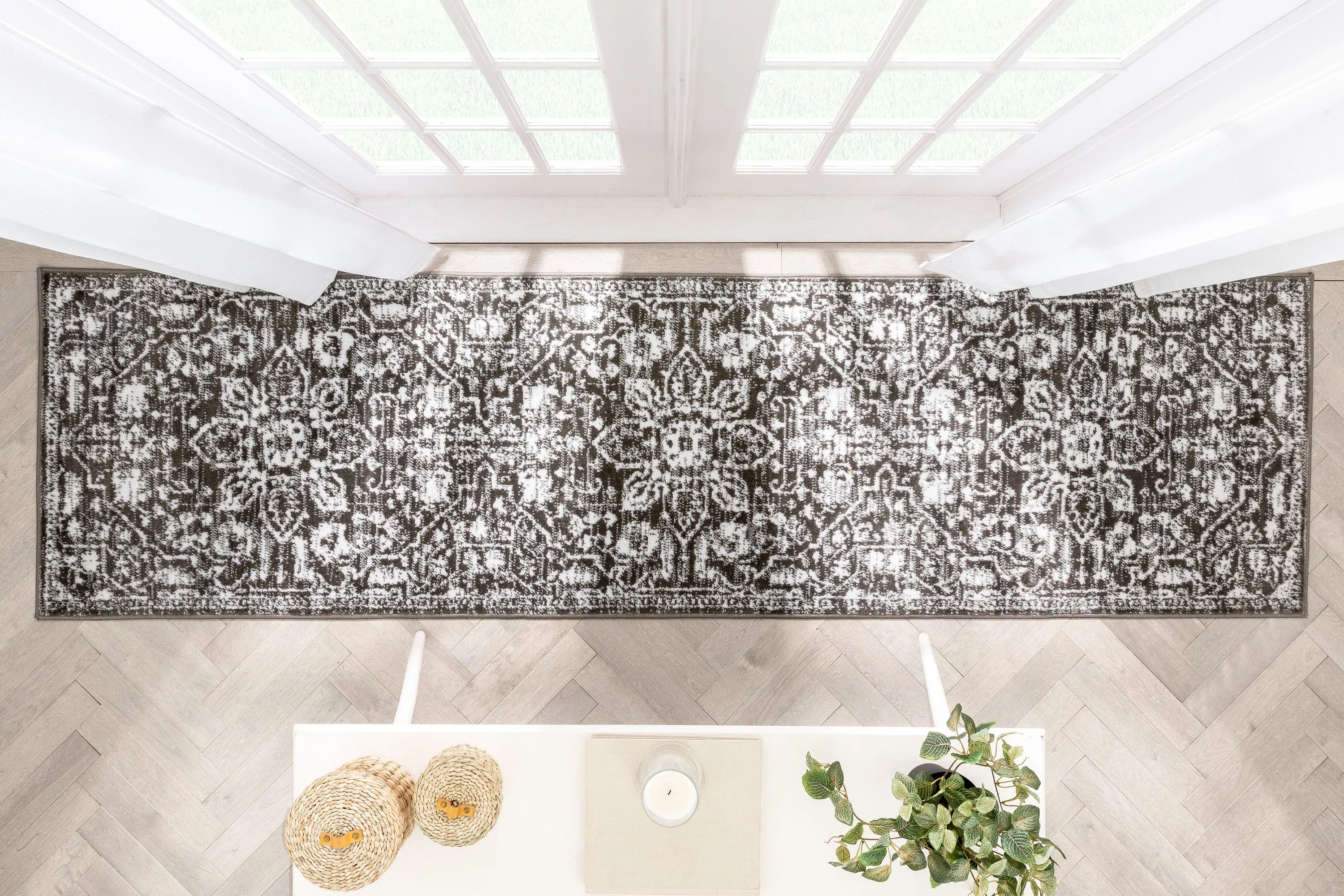 Disa Vintage Medallion Grey Soft Rug By Chill Rugs、mySite、gigharbornorthrealestate