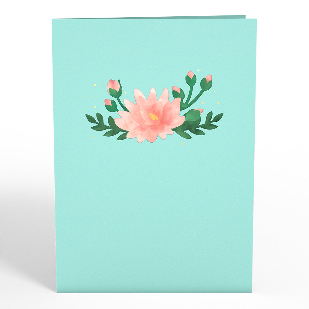 Water Lily Dragonfly Pop-Up Card、mySite、solidvoid