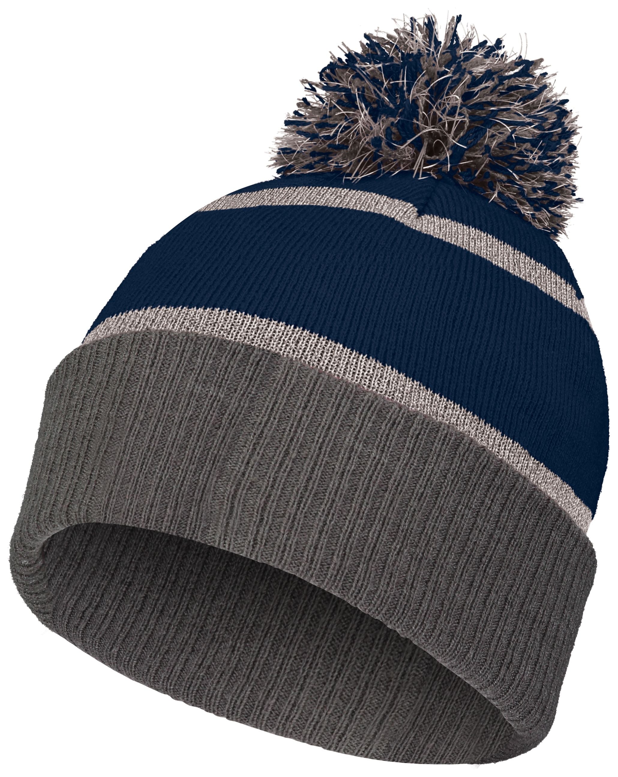 Holloway Reflective Beanie - Navy/Carbon、mySite、noshort