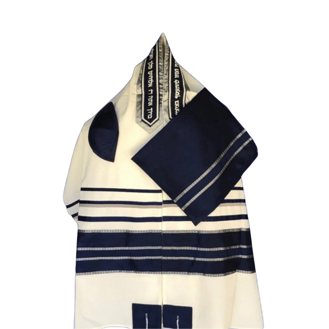  Silver Piano & Navy Blue Tallit、mySite、elrpsem3k