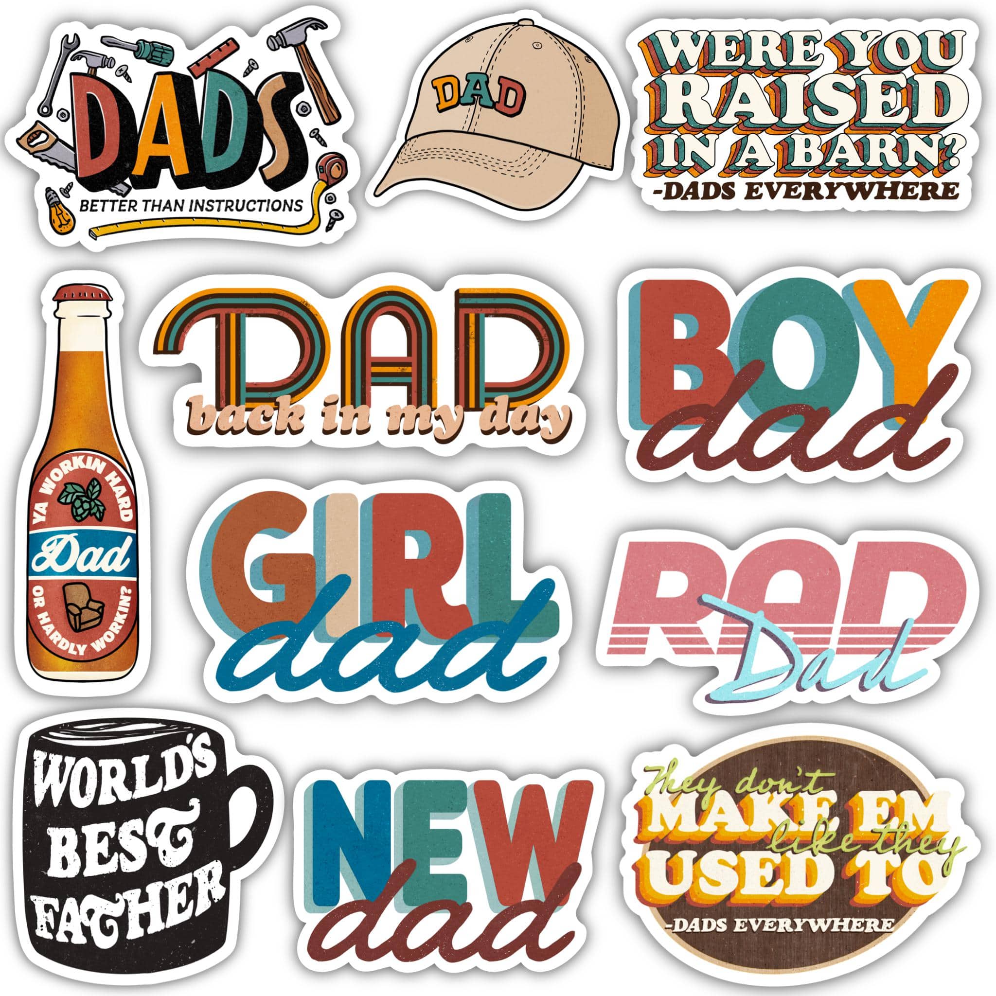  Dad Sticker 11 Pack、mySite、elrpsem3k
