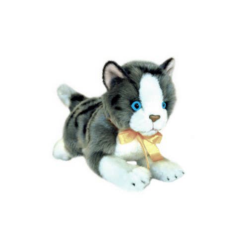 Grey Norwegian Forest Kitten Handmade Lifelike Size 23cm/9、mySite、g9winljtr