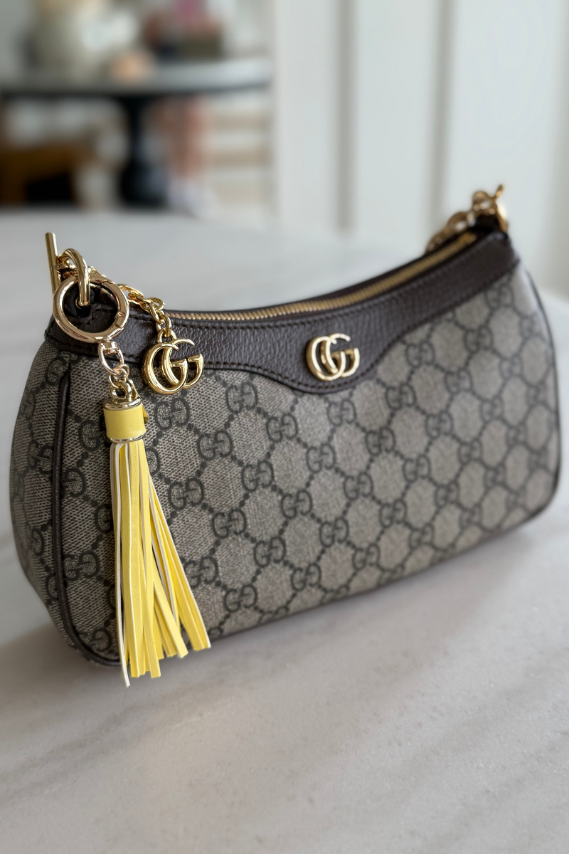 XL Leather Tassel Bag Charm - Yellow、mySite、hinf8tx79