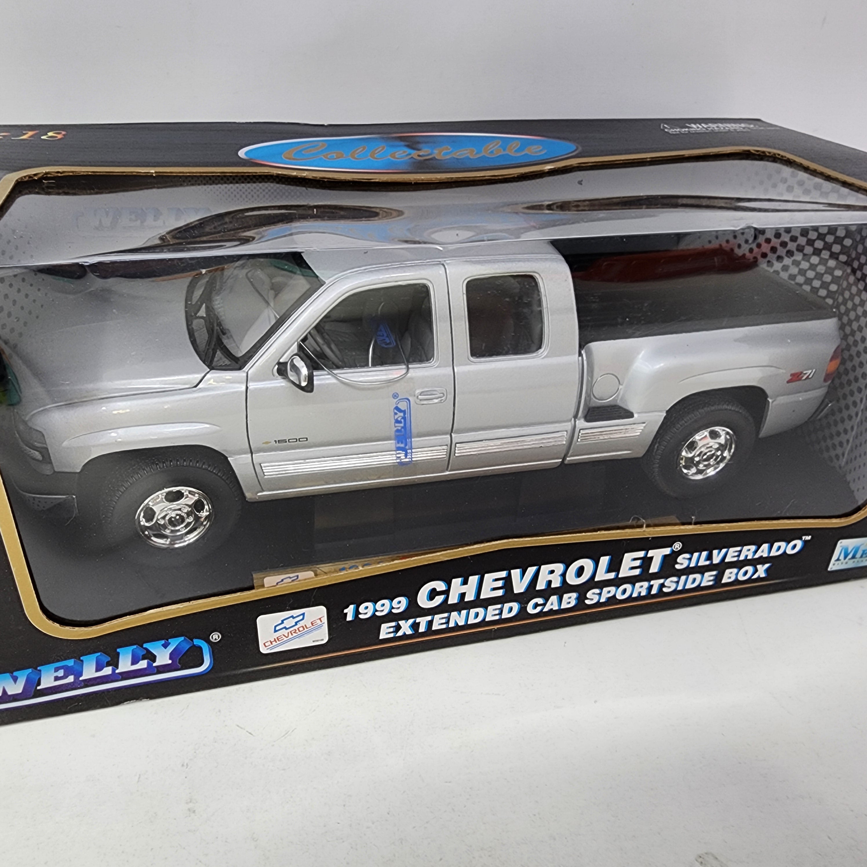 1999 Chevrolet Silverado Extended Cab Sportside Box * Welly Collectibles 1/18 Scale、mySite、hgirdovlk