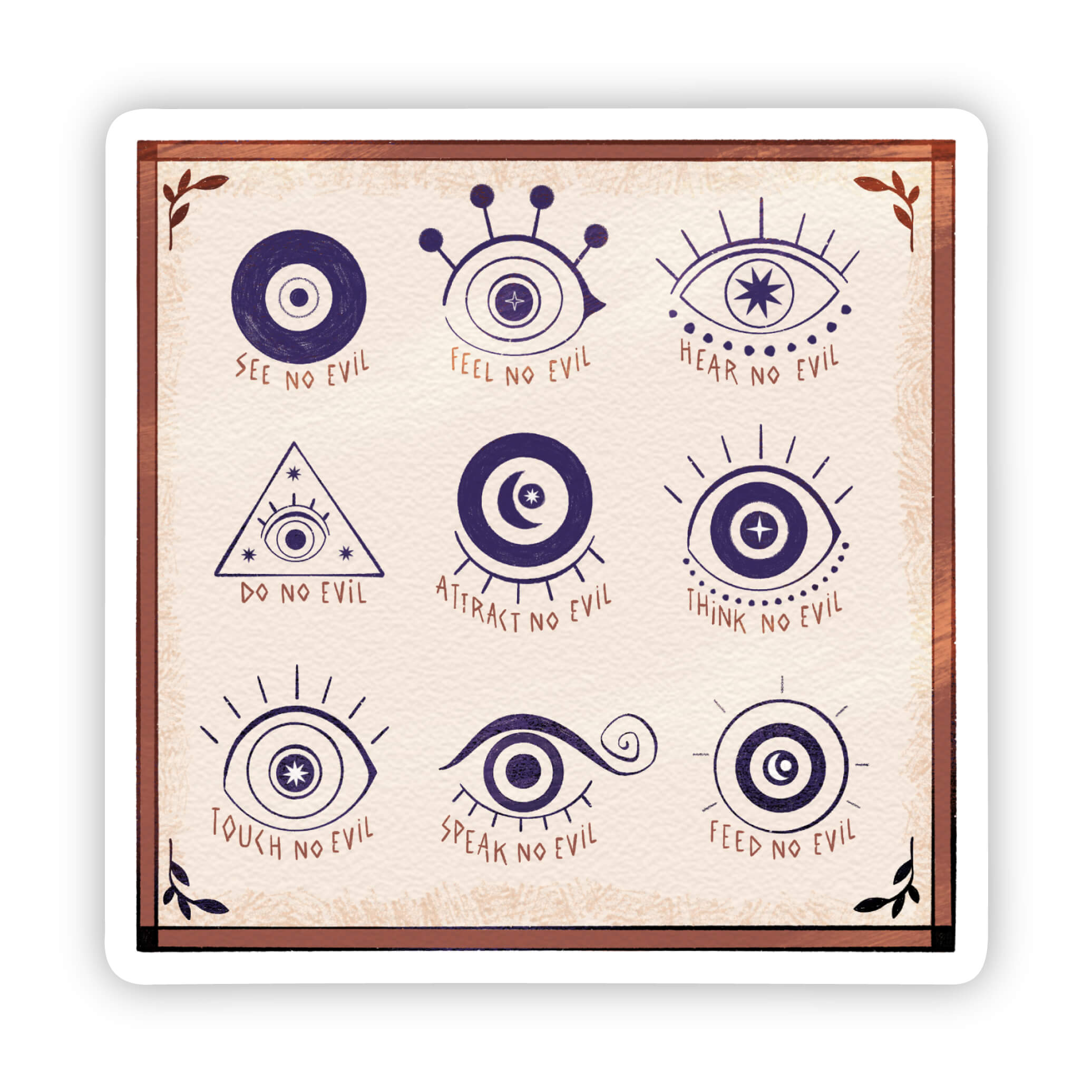  Evil eye grid sticker、mySite、ghnorth