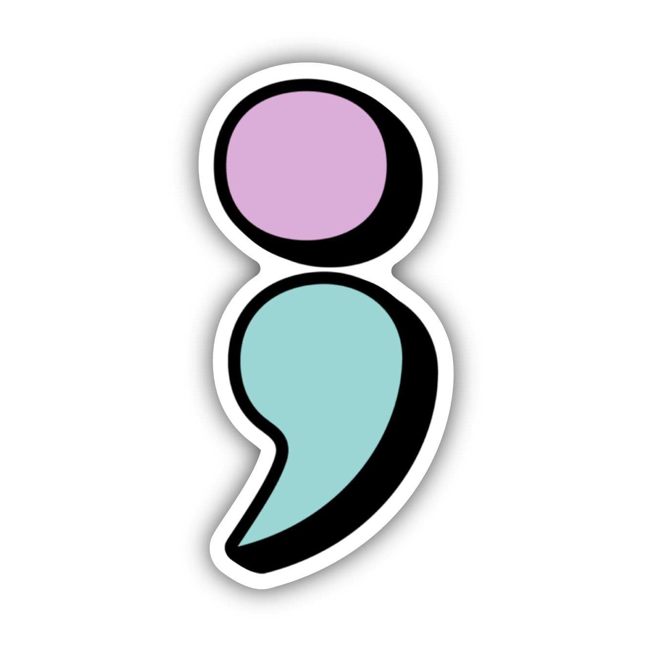  Mental Health Semicolon Sticker、mySite、elrpsem3k