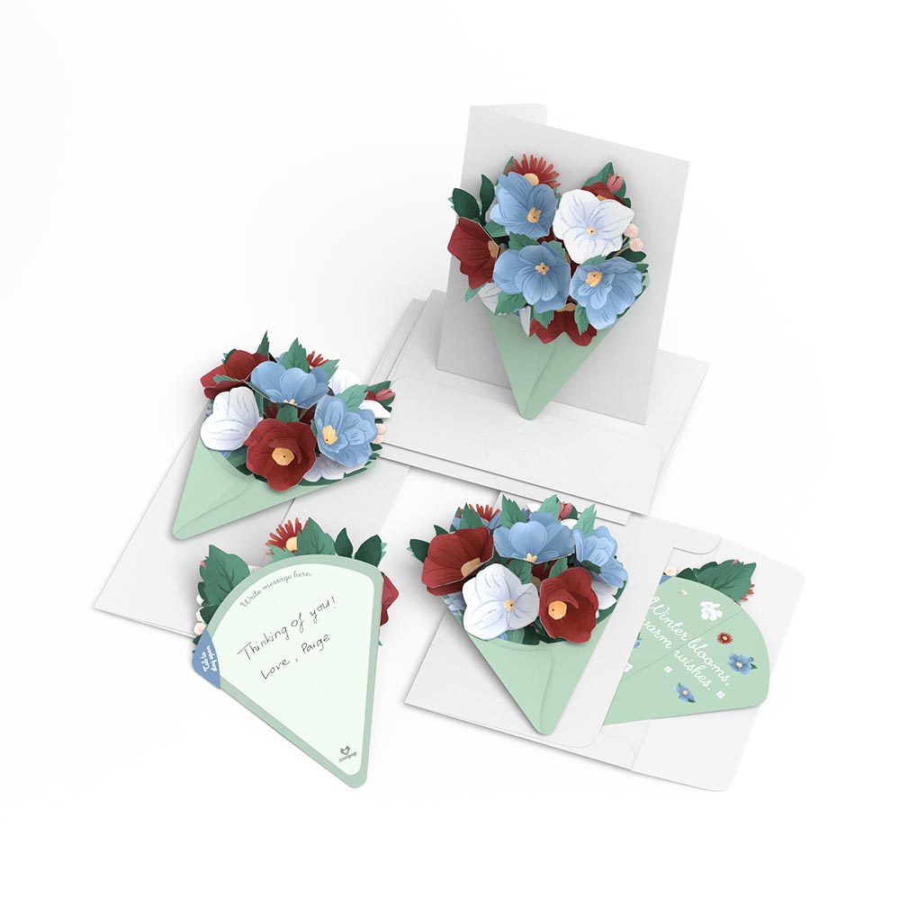 Frosted Floral Little Blooms (Notecard 5-Pack)、mySite、solidvoid