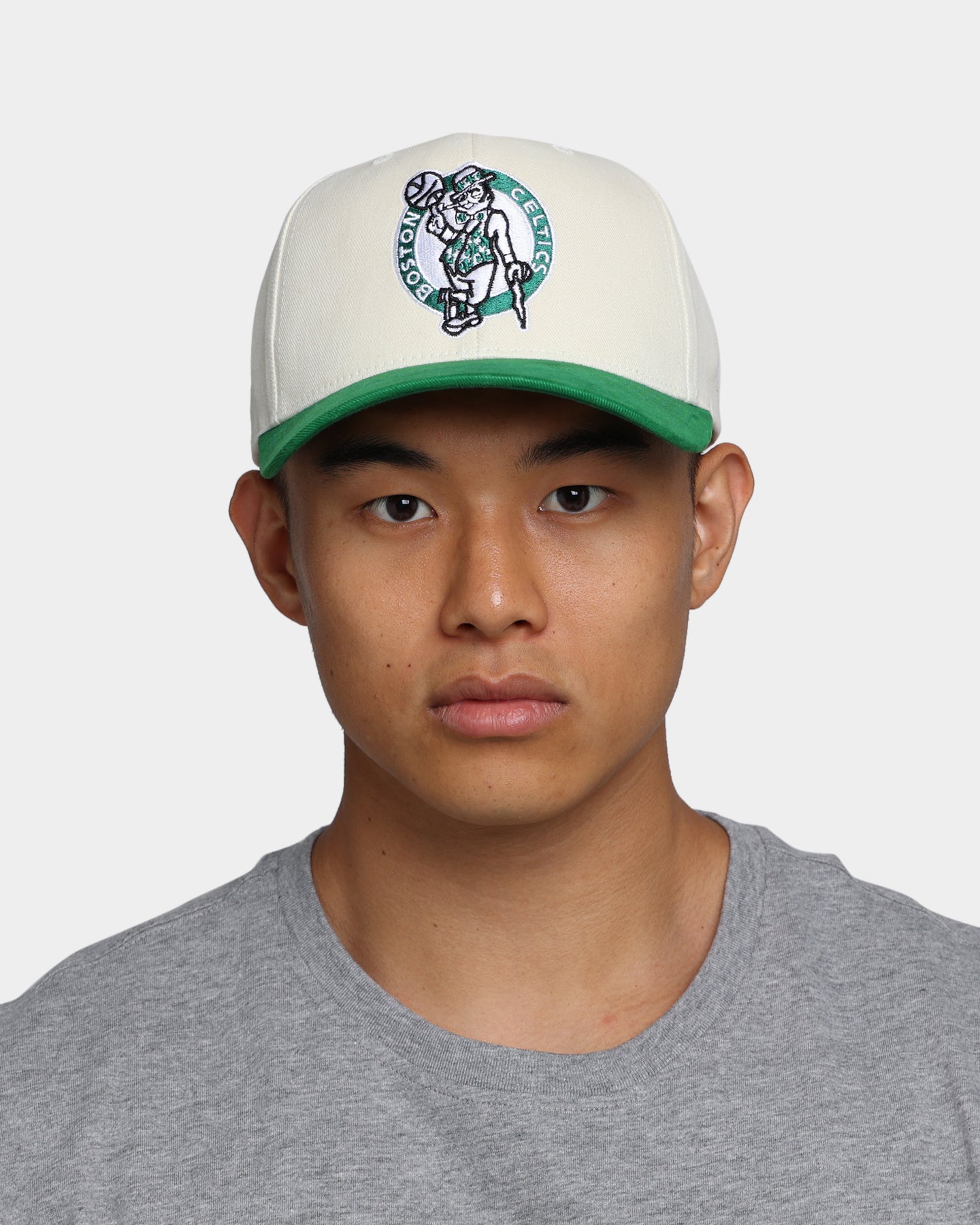Mitchell & Ness Boston Celtics Pro Crown Snapback Off White/Green、mySite、zt4zffjzw
