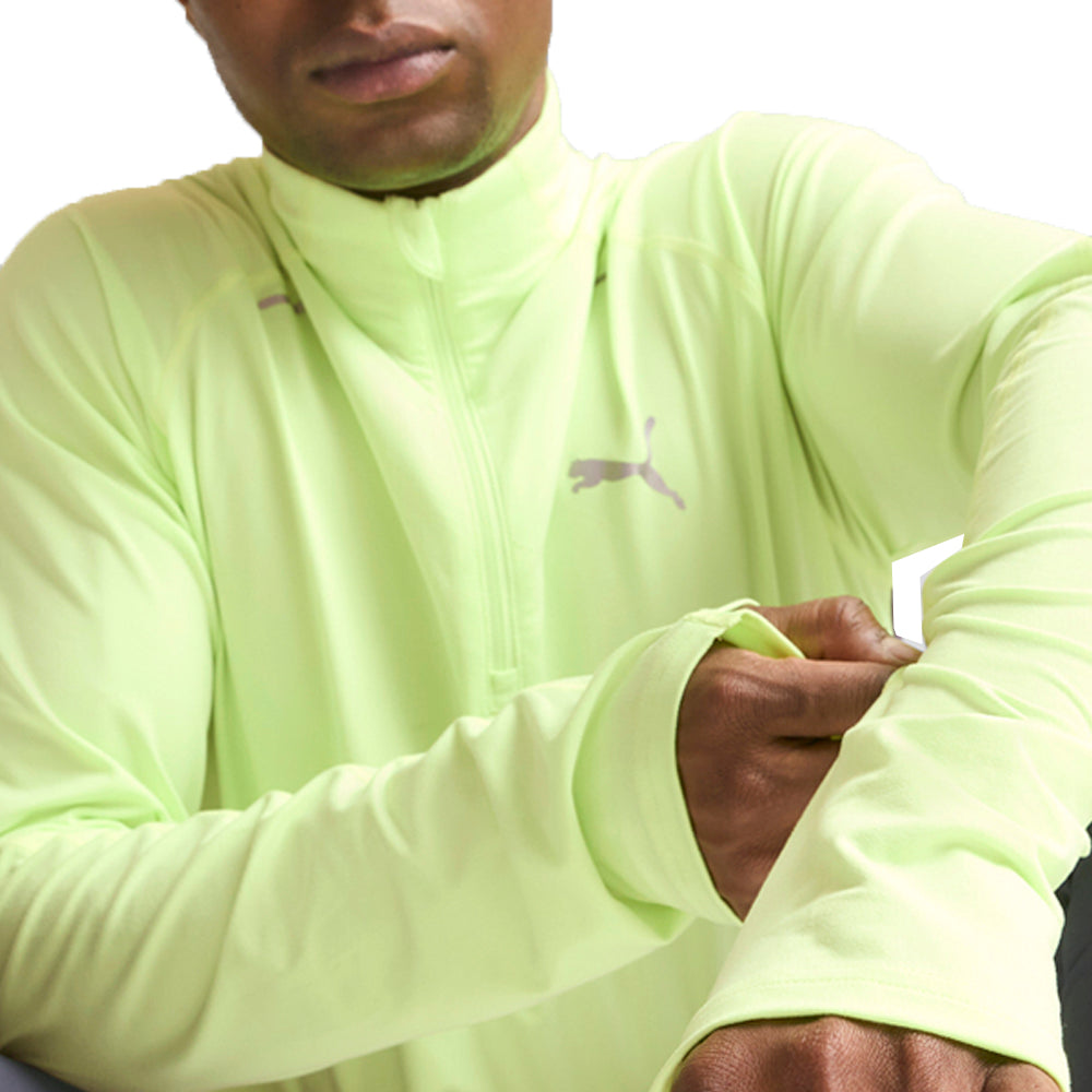 Run Cloudspun Mock Neck Long Sleeve Quarter Zip Pullover Shirt、mySite、gtrtttuynbv