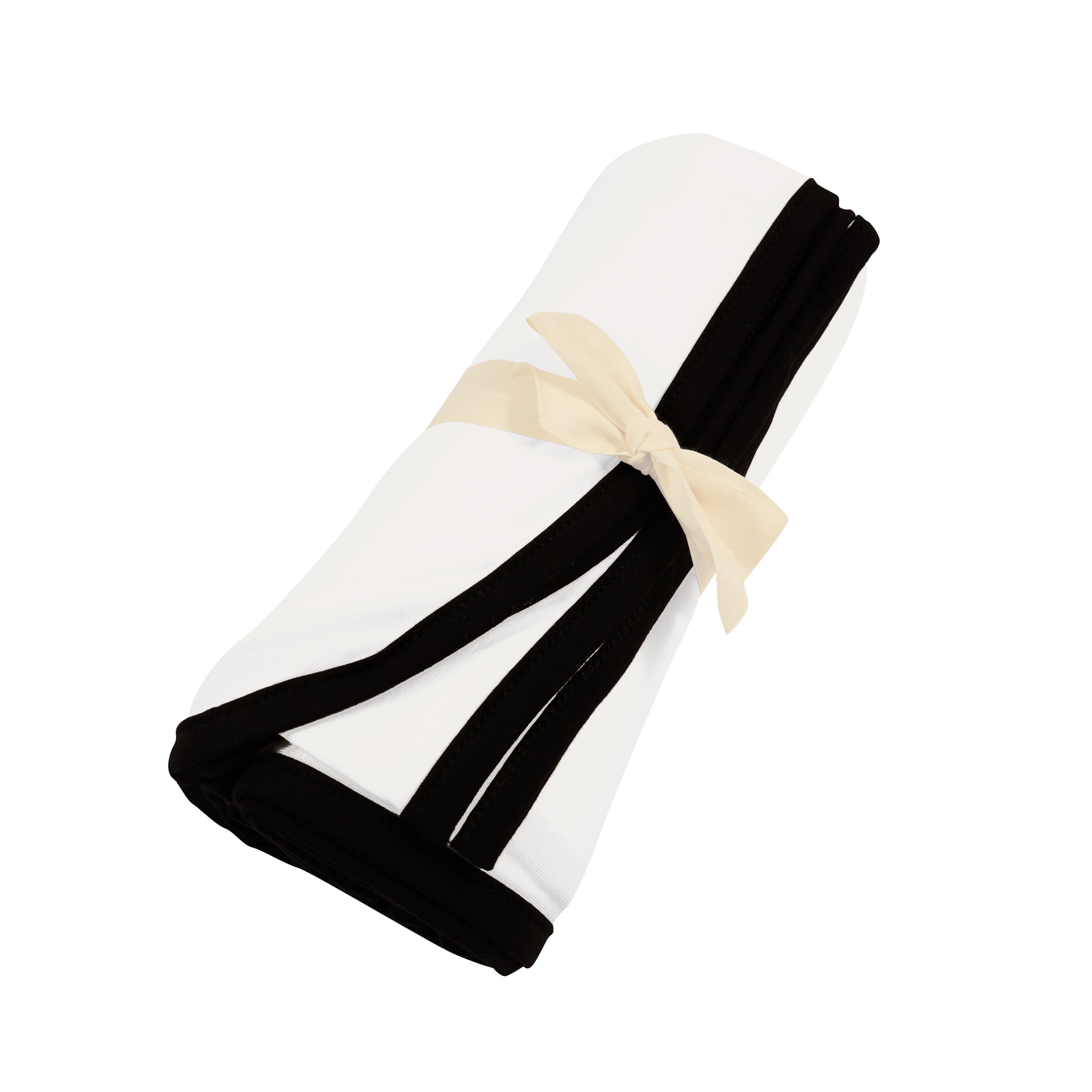  Swaddle Blanket in Cloud with Midnight Trim、mySite、layawaytickets