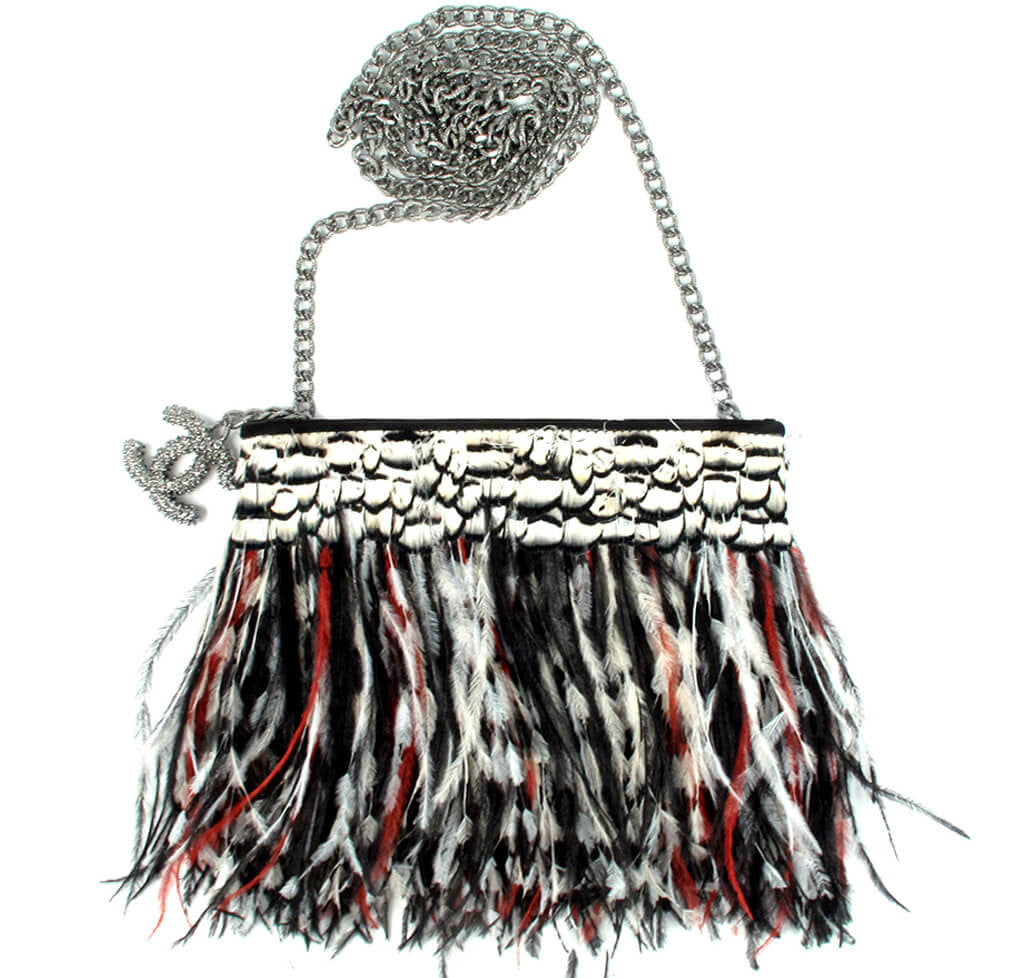 Chanel Shoulder Bag Multicolor Ostrich Feather、mySite、garminoutage.com