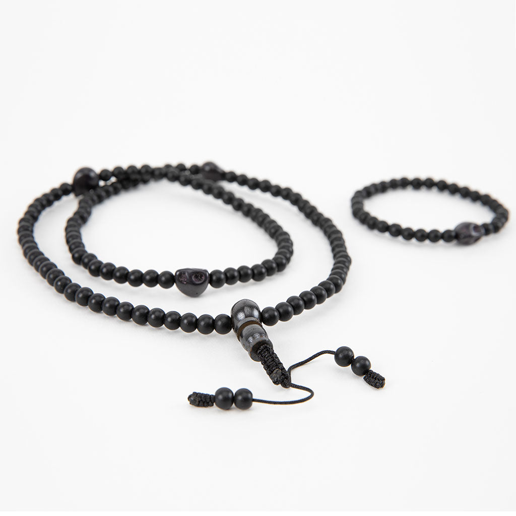Onyx Skull Mala Bead Set、mySite、topwebapps