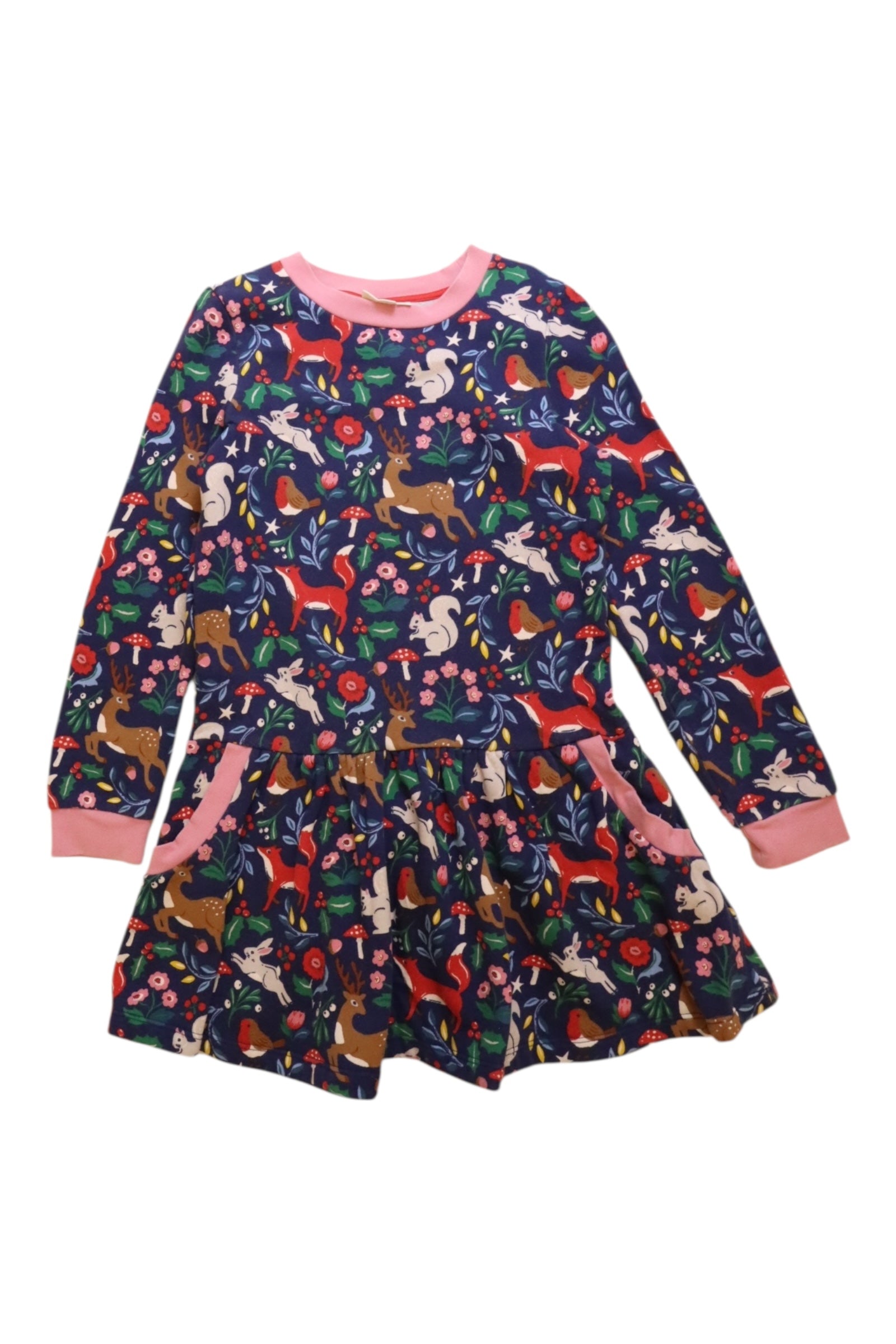 Boden Animal Print Long Sleeve Dress 9-10Y、mySite、g9winljtr