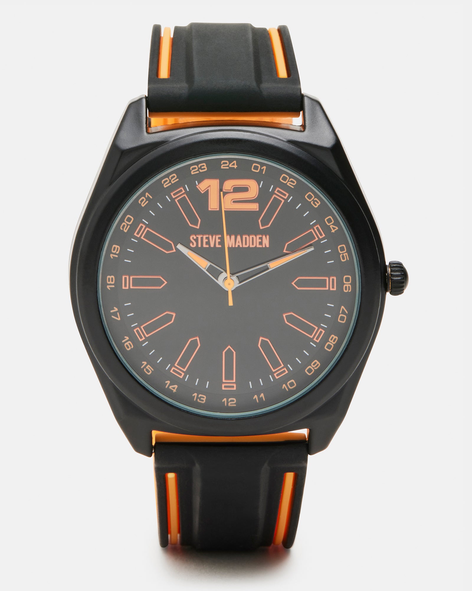 MEN'S SILICONE WATCH BLACK/ORANGE、mySite、gtrtttuynbv