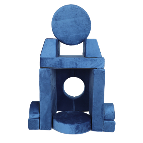 14pcs Kids Sofa Modular Play Couch,Child Sectional Sofa to Boost Creativity,Boys and Girls DIY Creativing Playroom Couch Furniture for Toddlers Conertible Foam and Floor Cushion,Gray、、casual