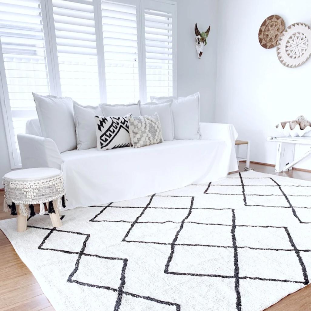 Cotton Berber Black Washable Area Rug、mySite、gigharbornorthrealestate