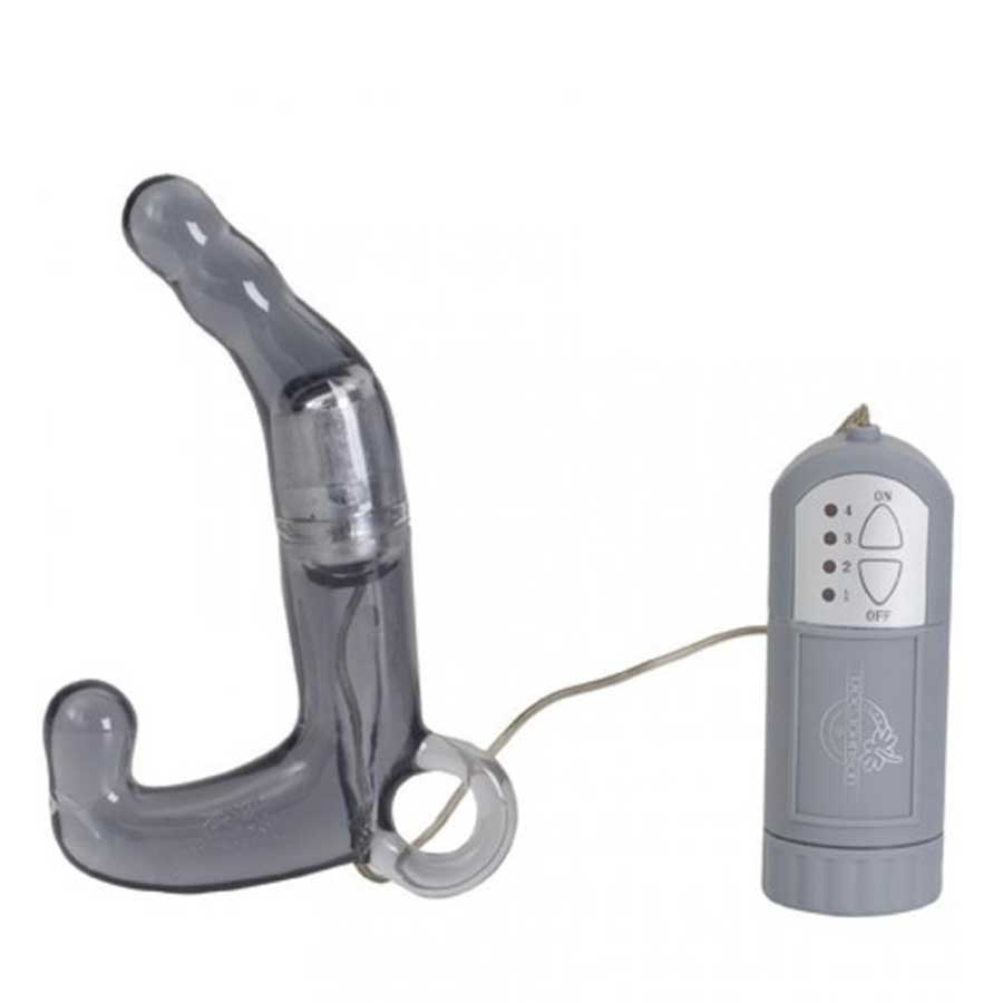 Men's Charcoal Pleasure Wand Vibrating Prostate Massager by Doc Johnson、mySite、bottomscart