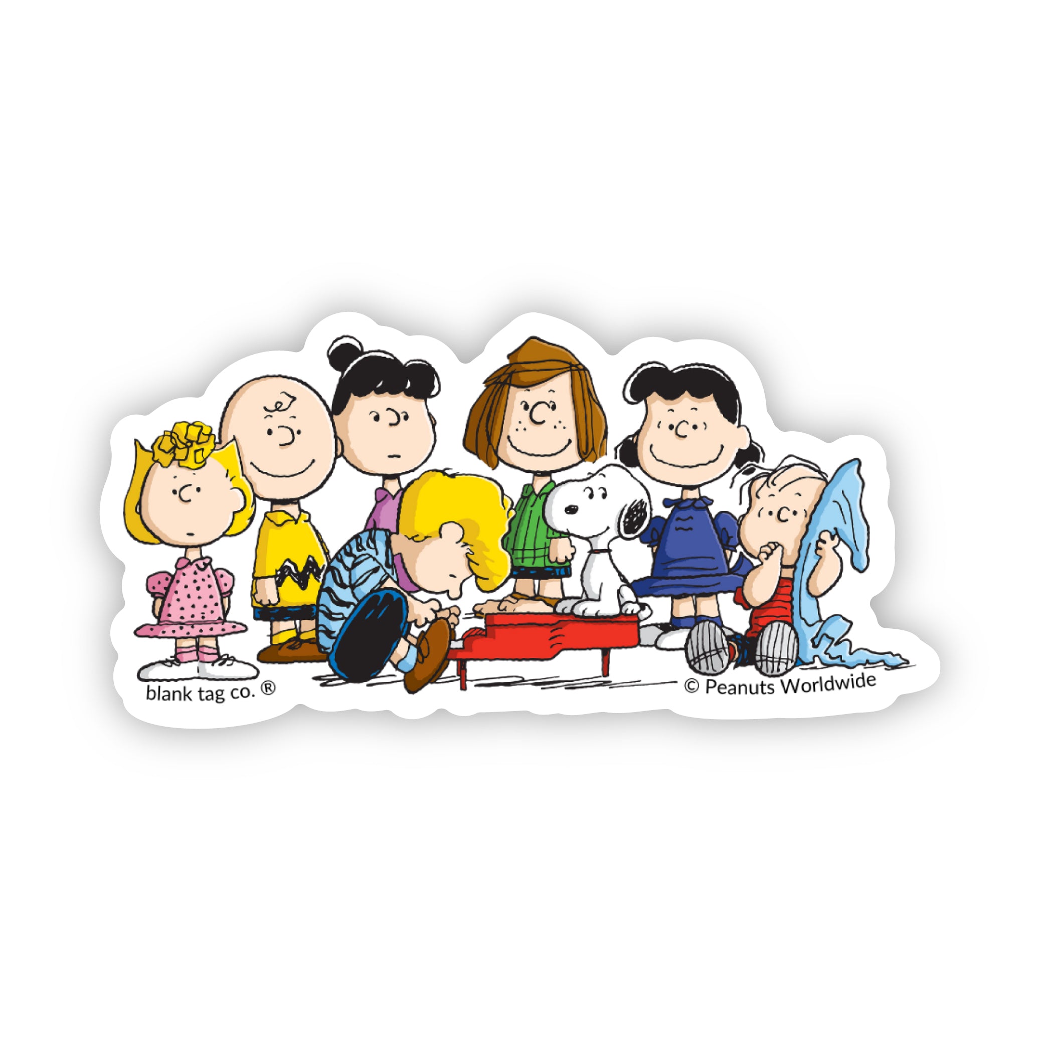  The Peanuts Schroeder Playing the Piano Vinyl Sticker Decal、mySite、ghnorth