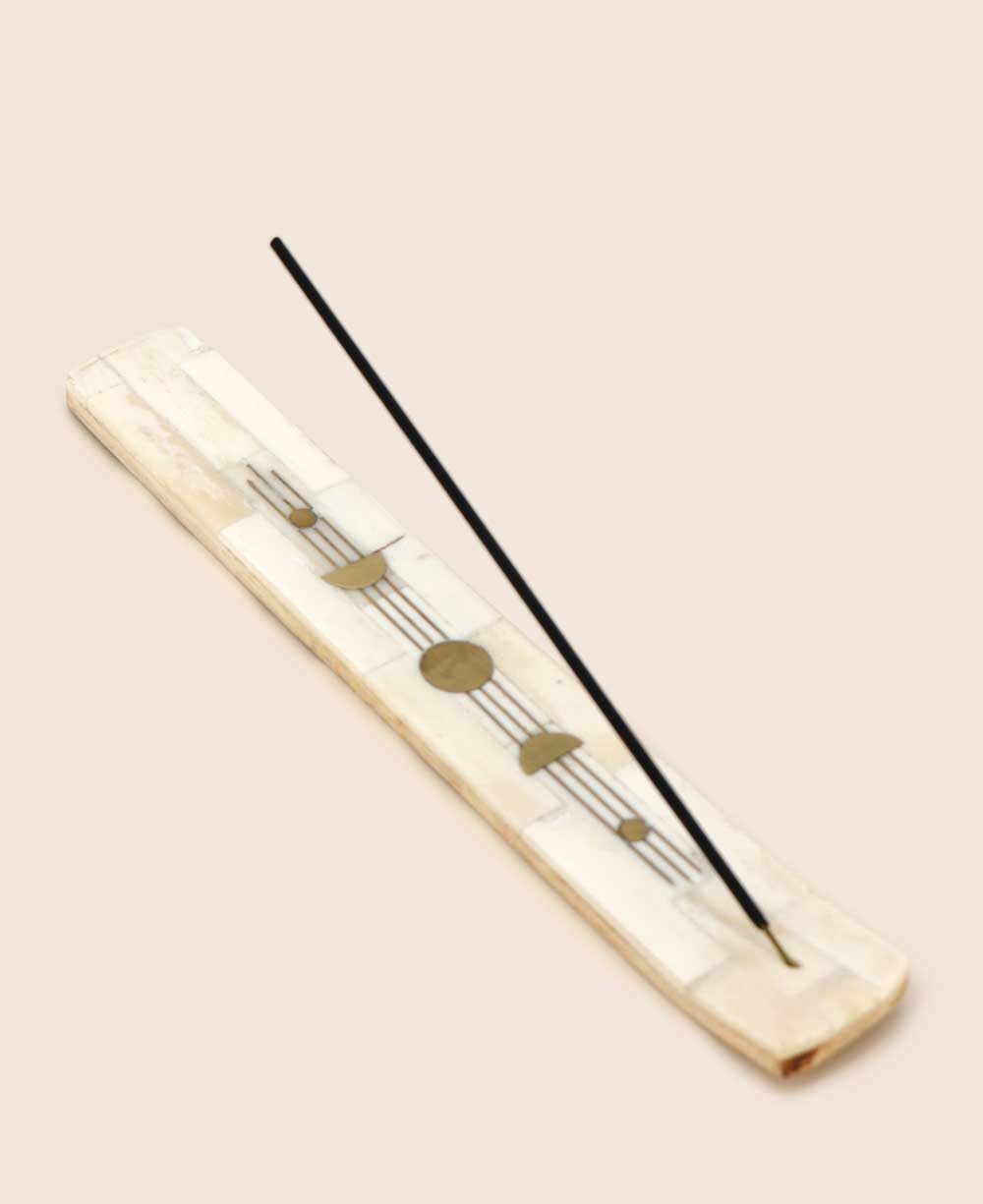 Alluring Moon Phase Fair Trade Incense Holder、mySite、topwebapps
