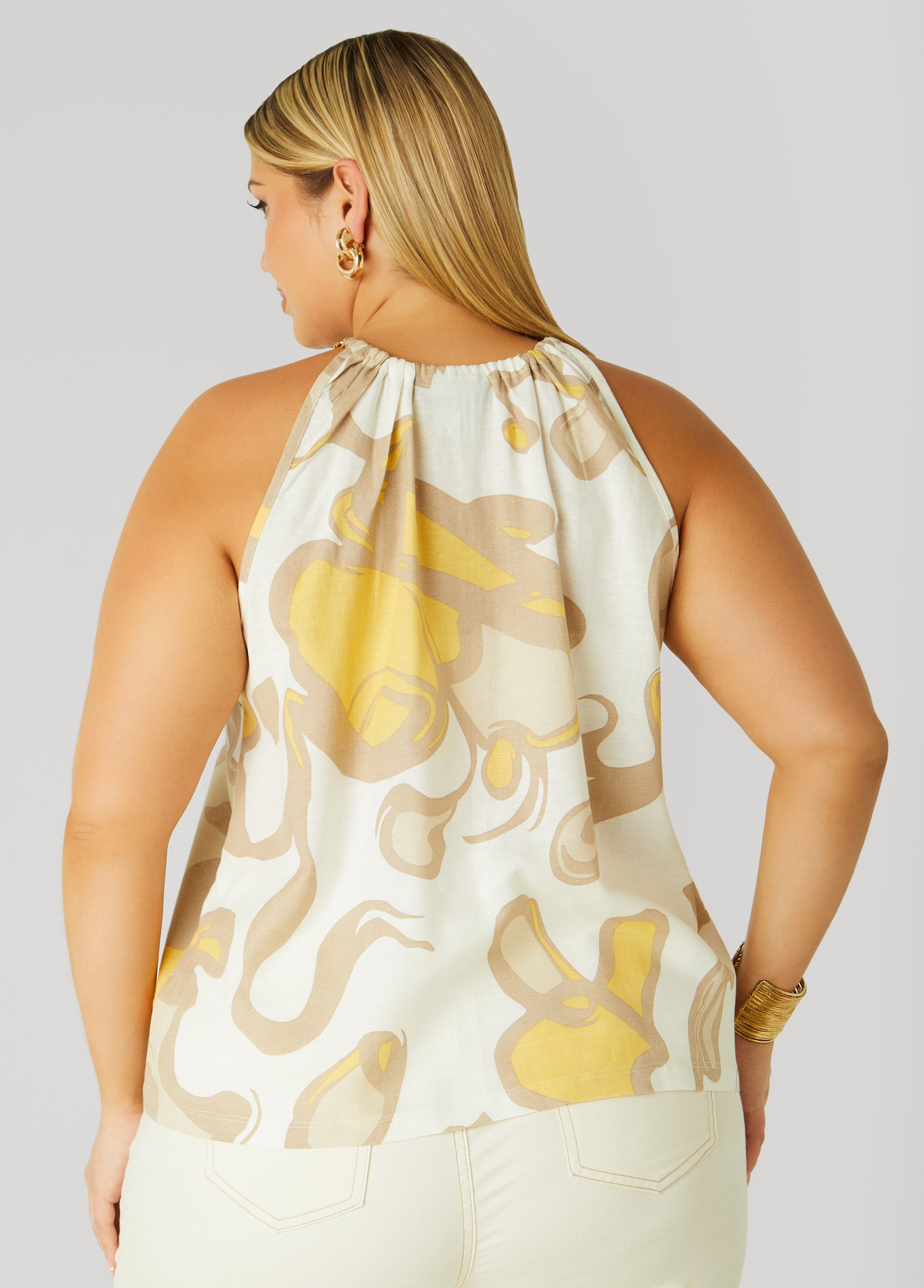 Printed Chain Trimmed Top、mySite、bengalsvssteelers