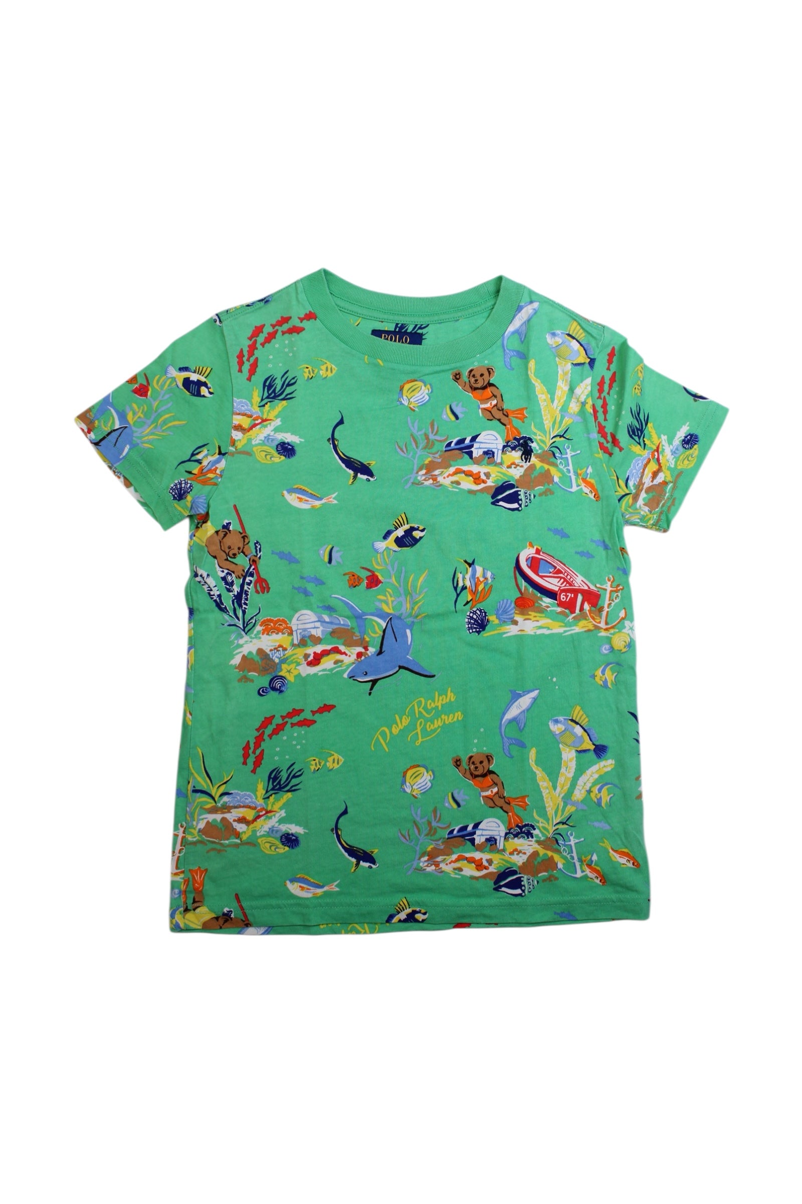 Polo Ralph Lauren Sea Creatures Short Sleeve T-Shirt - Size 7Y、mySite、g9winljtr