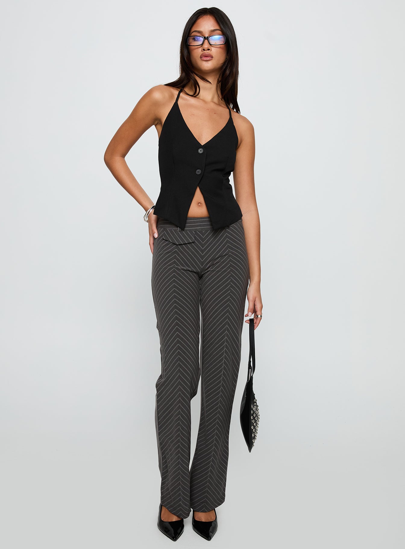 No Sleep Halter Top Black、mySite、solidvoid