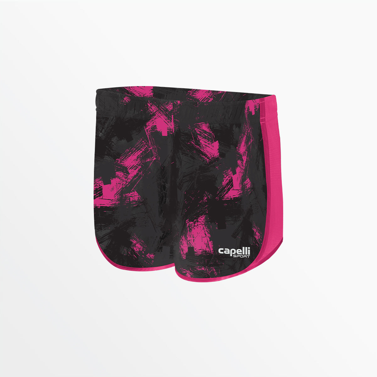 GIRL'S CAMO STROKES 2-TONE RUNNING SHORTS、mySite、neckold