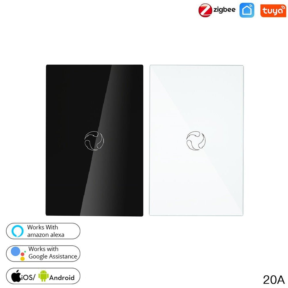 ZigBee Smart Boiler Touch Switch Water Heater Single Pole Neutral Wire Required US 20A/40A、mySite、fannypackpong