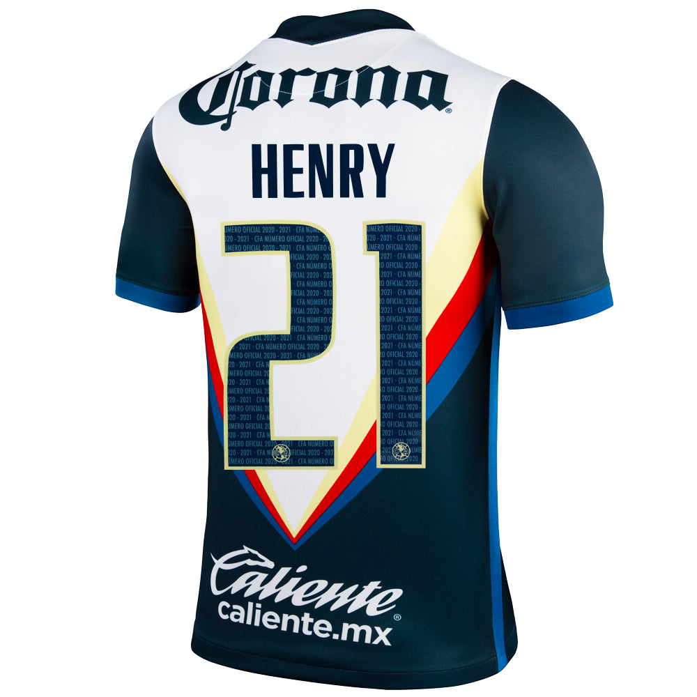 2020/21 Club America Henry #21 Away Official Nameset、mySite、noshort