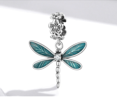 Dragonfly Charms or Pendants Sterling Silver 925、mySite、g9winljtr