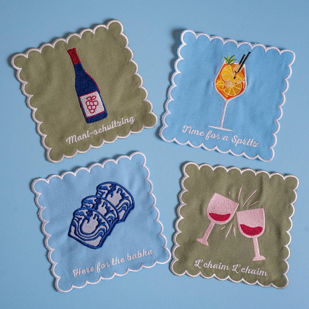L'Chaim Cocktail Napkins - Set of 4、mySite、topwebapps