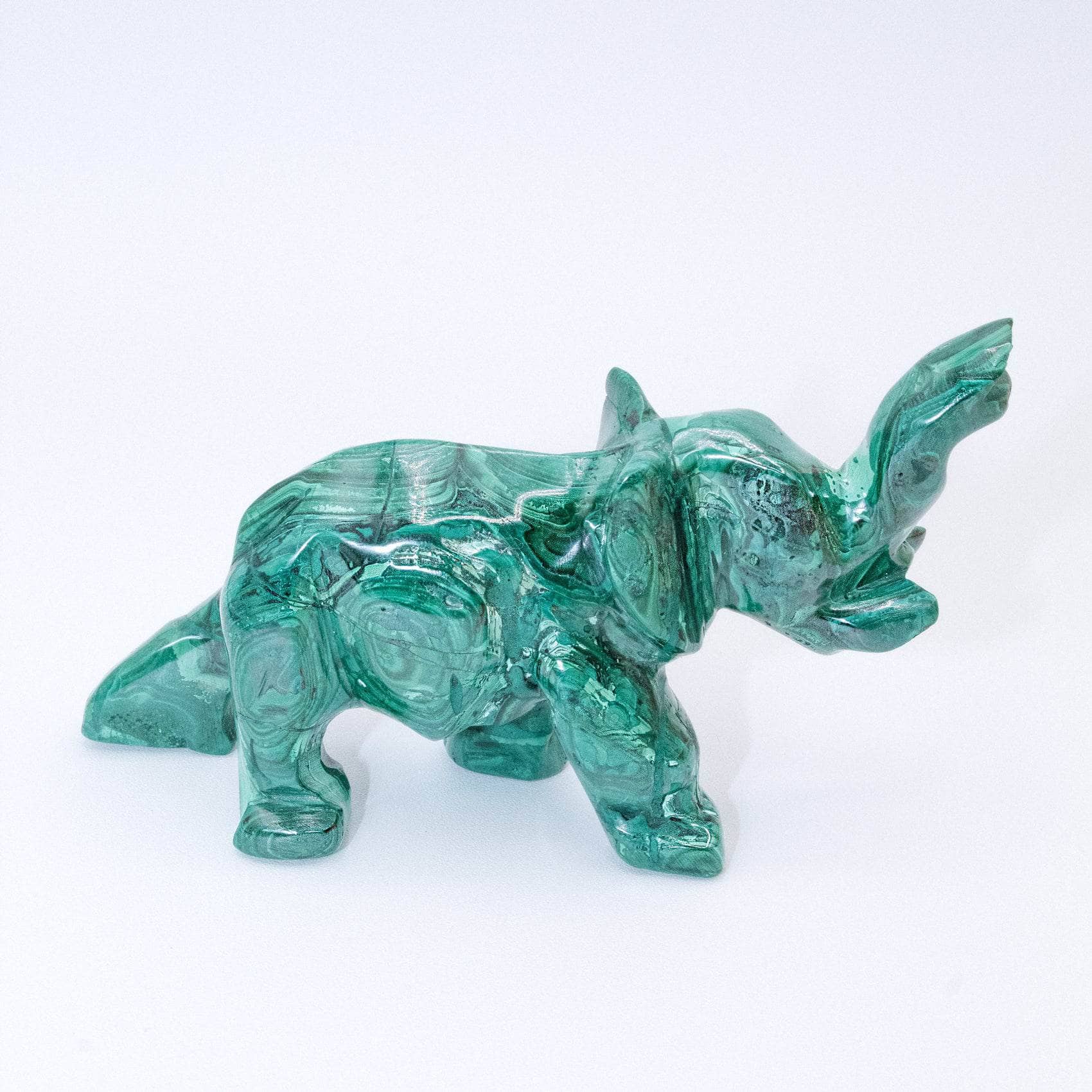 Genuine Malachite Elephants - Hand Carved - 1 of a Kind、mySite、hinf8tx79