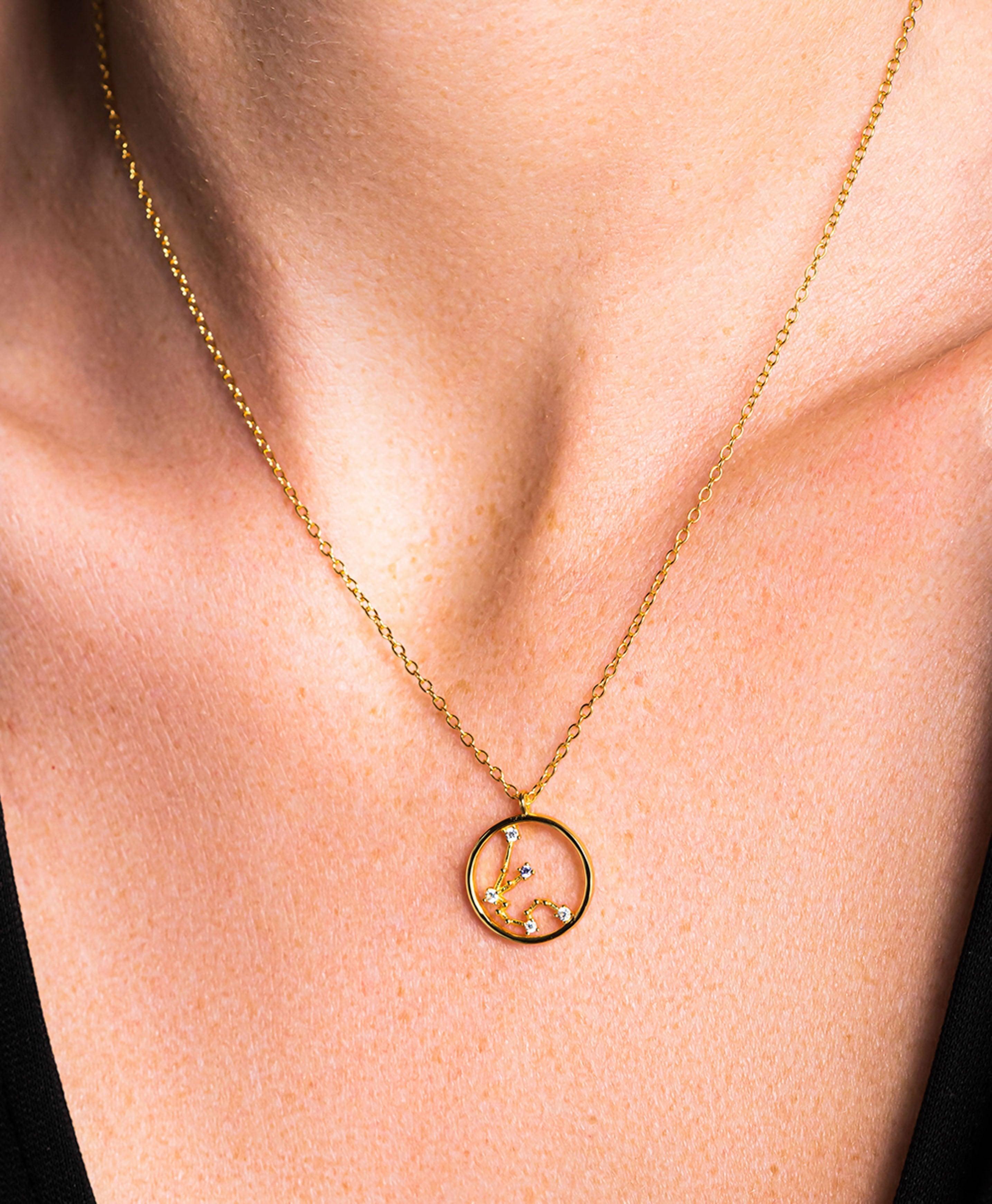 Zodiac Necklace Aquarius 18ct Gold Plated、mySite、botmansion