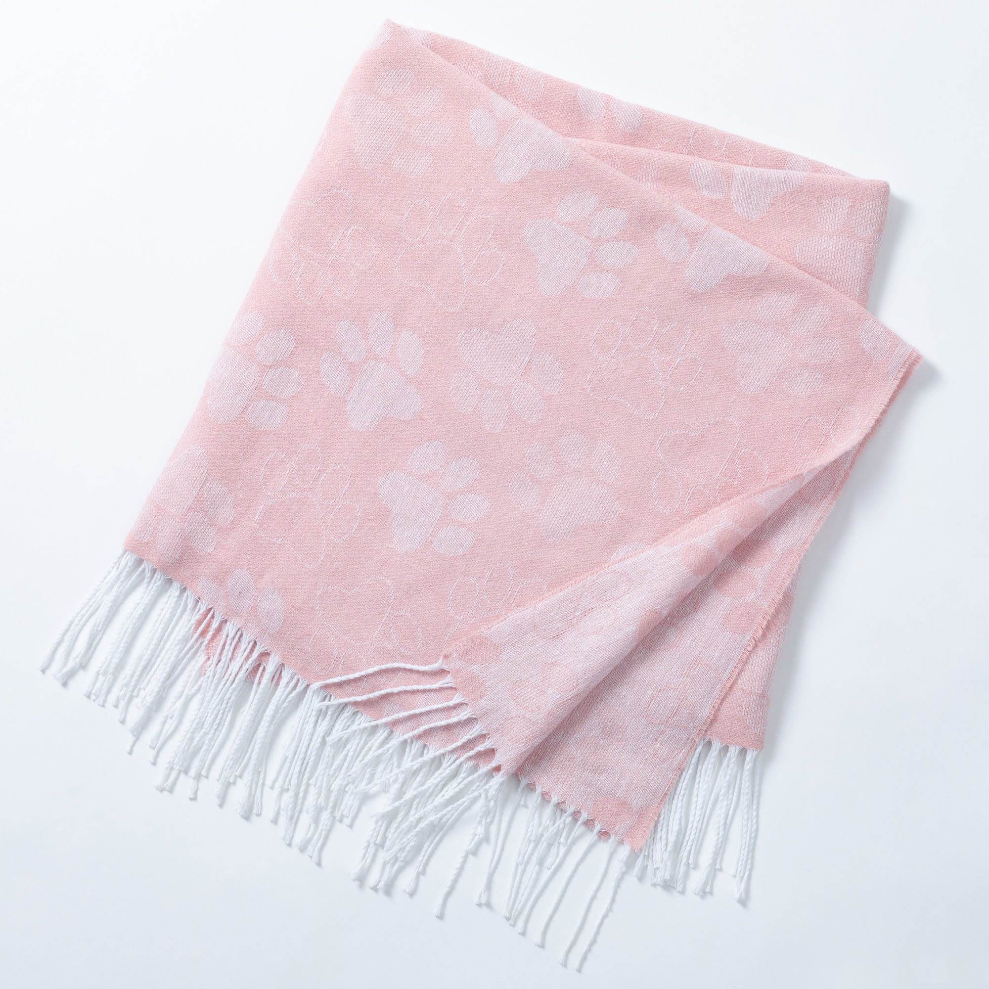 Ukrainian Cotton Blend Paw Throw Blanket with Fringe、mySite、camillekostekn