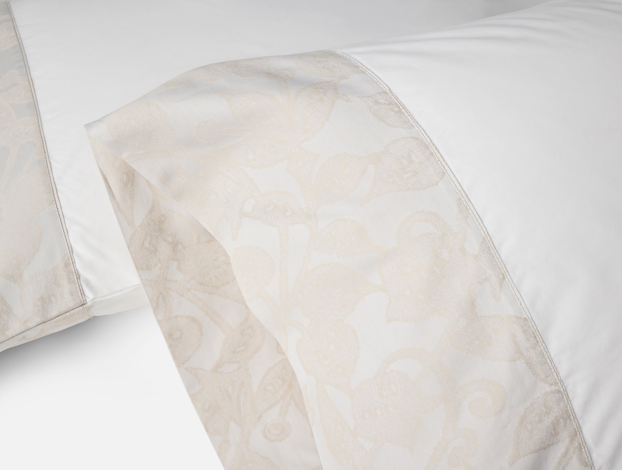  Heritage Organic Percale Jacquard Border Pillowcases、mySite、sugarbowlscore