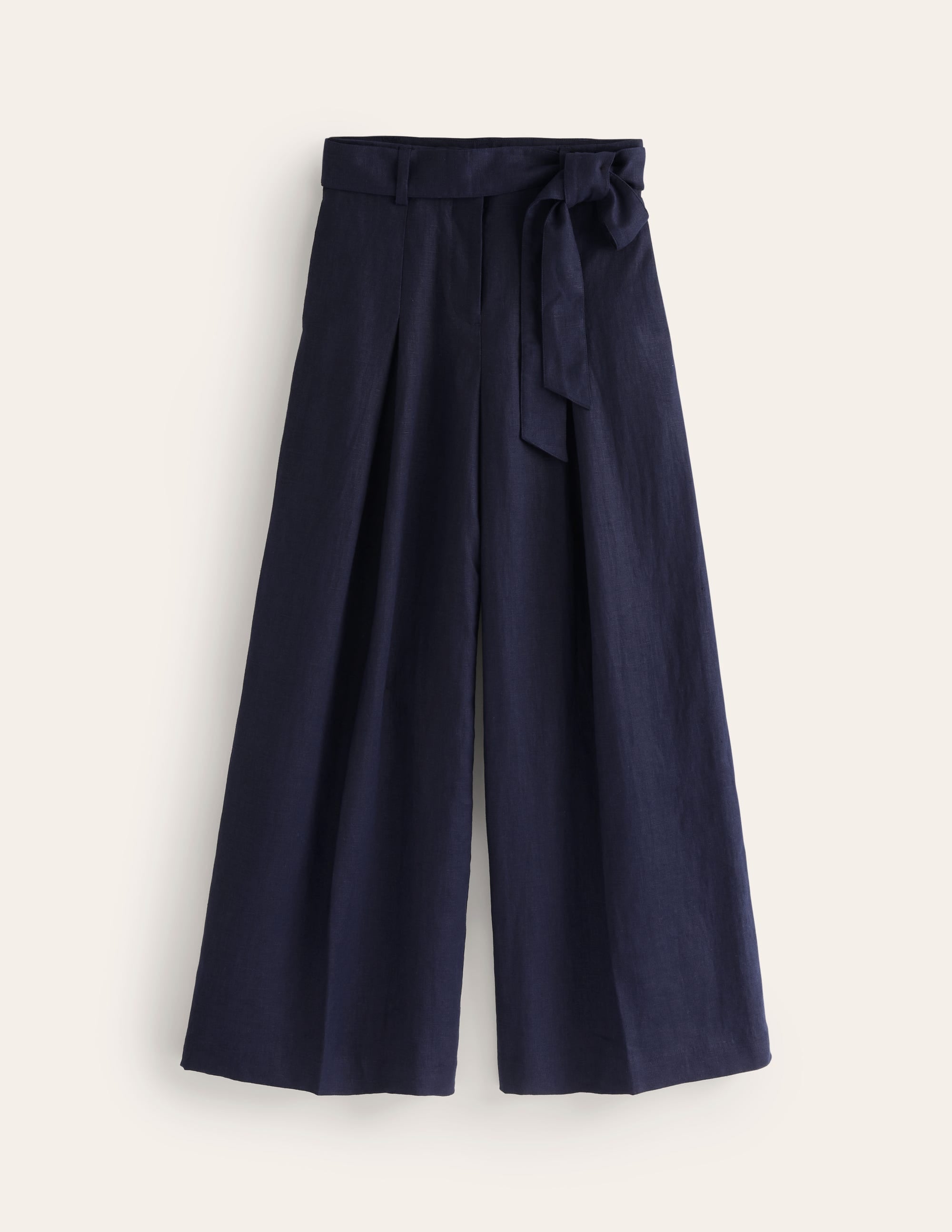  Palazzo Linen Pants-Navy、mySite、ashleygrahame