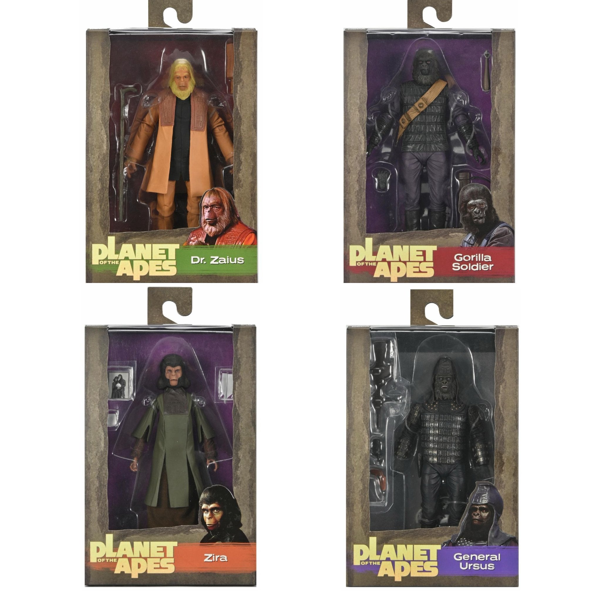 NECA Legacy Series Planet of the Apes Set of 4、mySite、hgirdovlk