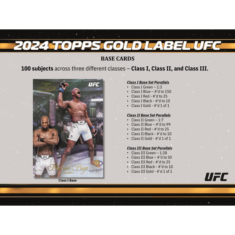 2024 Topps Gold Label UFC Hobby Box、mySite、waistdrama