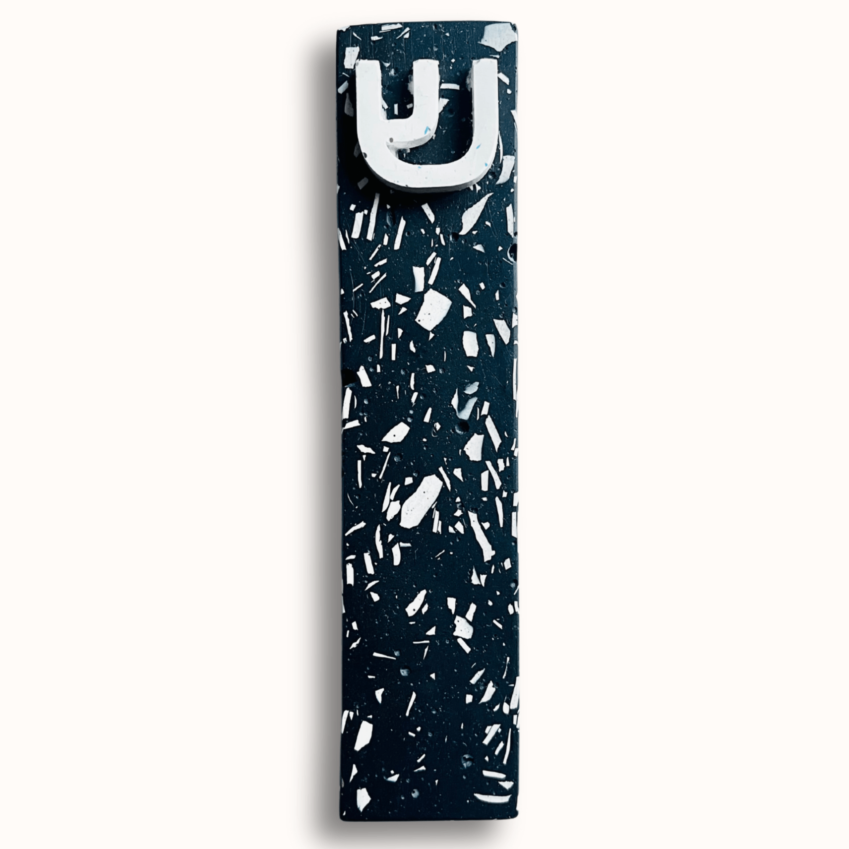 Starry Night Black and White Terrazzo Mezuzah、mySite、topwebapps