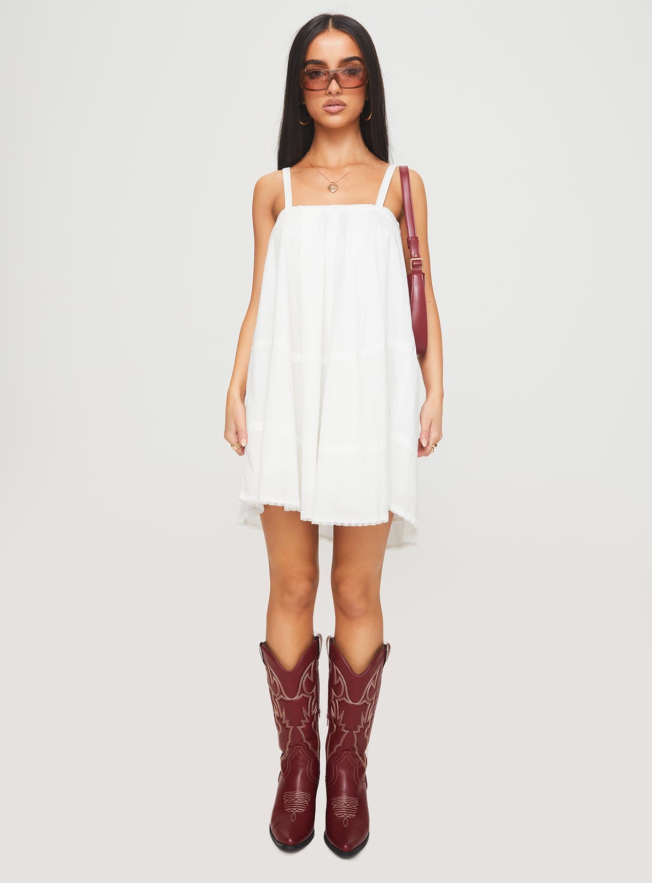 Jubilant Mini Dress White、mySite、solidvoid