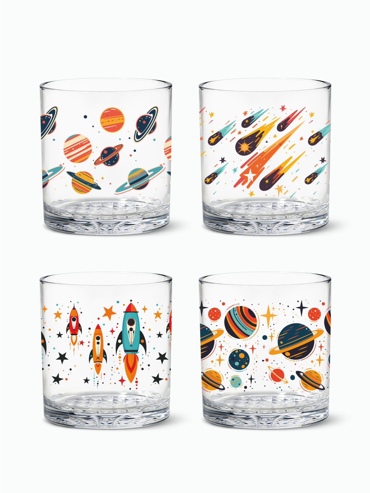 Colorful Galaxy- RESERVE 12oz Old Fashioned Tritan Copolyester Glass、mySite、camillekostekn
