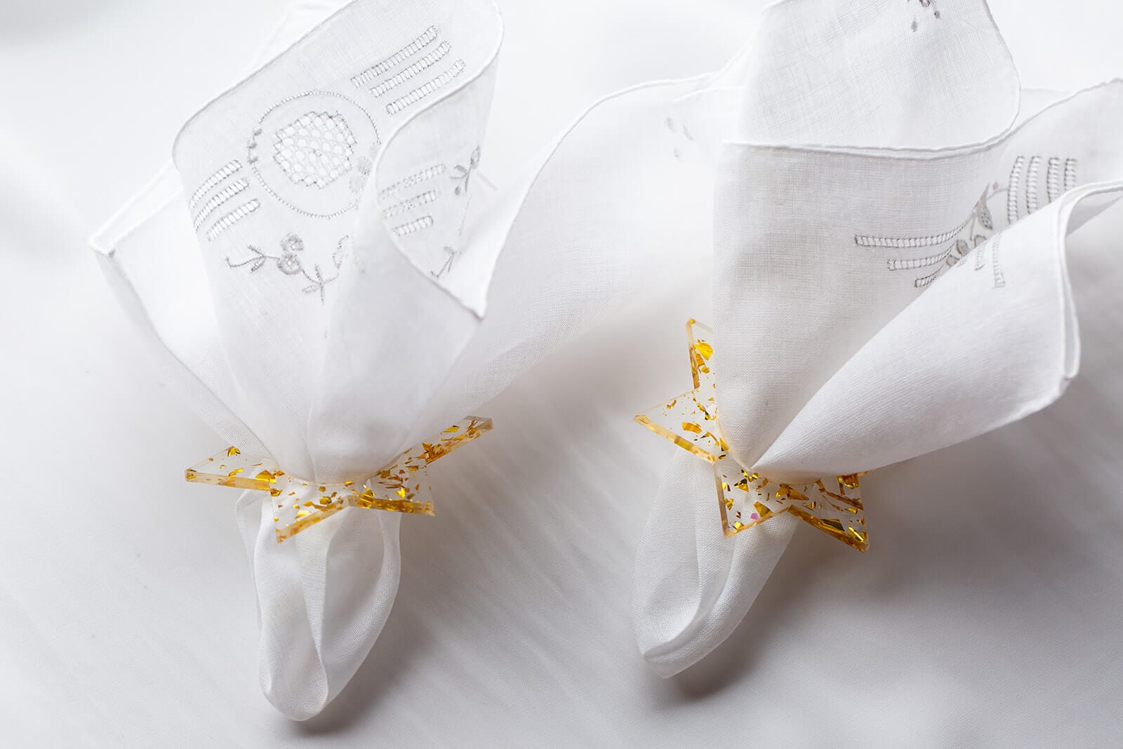 Magen David Napkin Rings - Gold Fleck - Set of 4、mySite、topwebapps