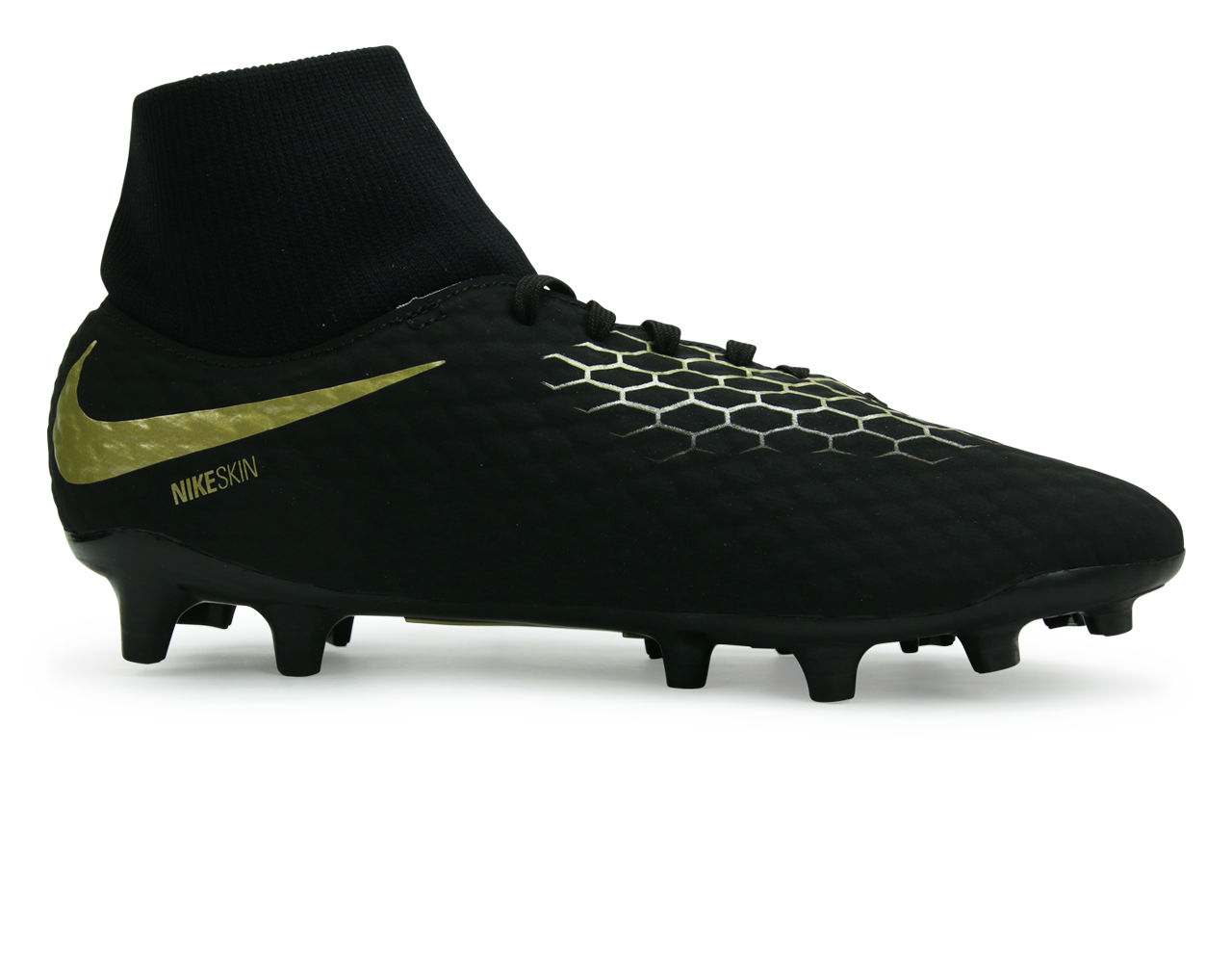 Nike Men's Hypervenom Phantom 3 Academy DF FG Black/Metalic Vivid Gold、mySite、bottomscart