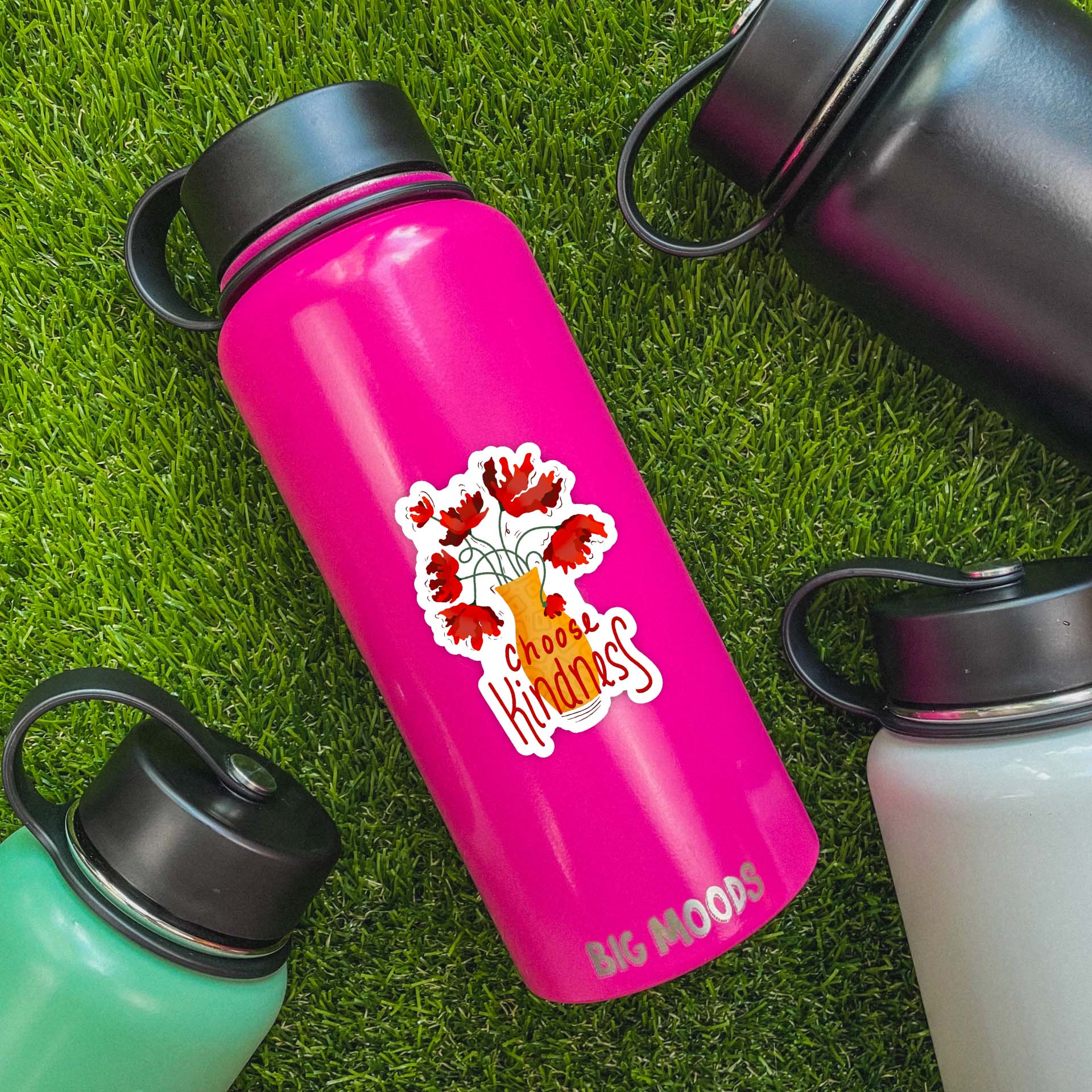  Choose Kindness Flower Vase Sticker、mySite、elrpsem3k