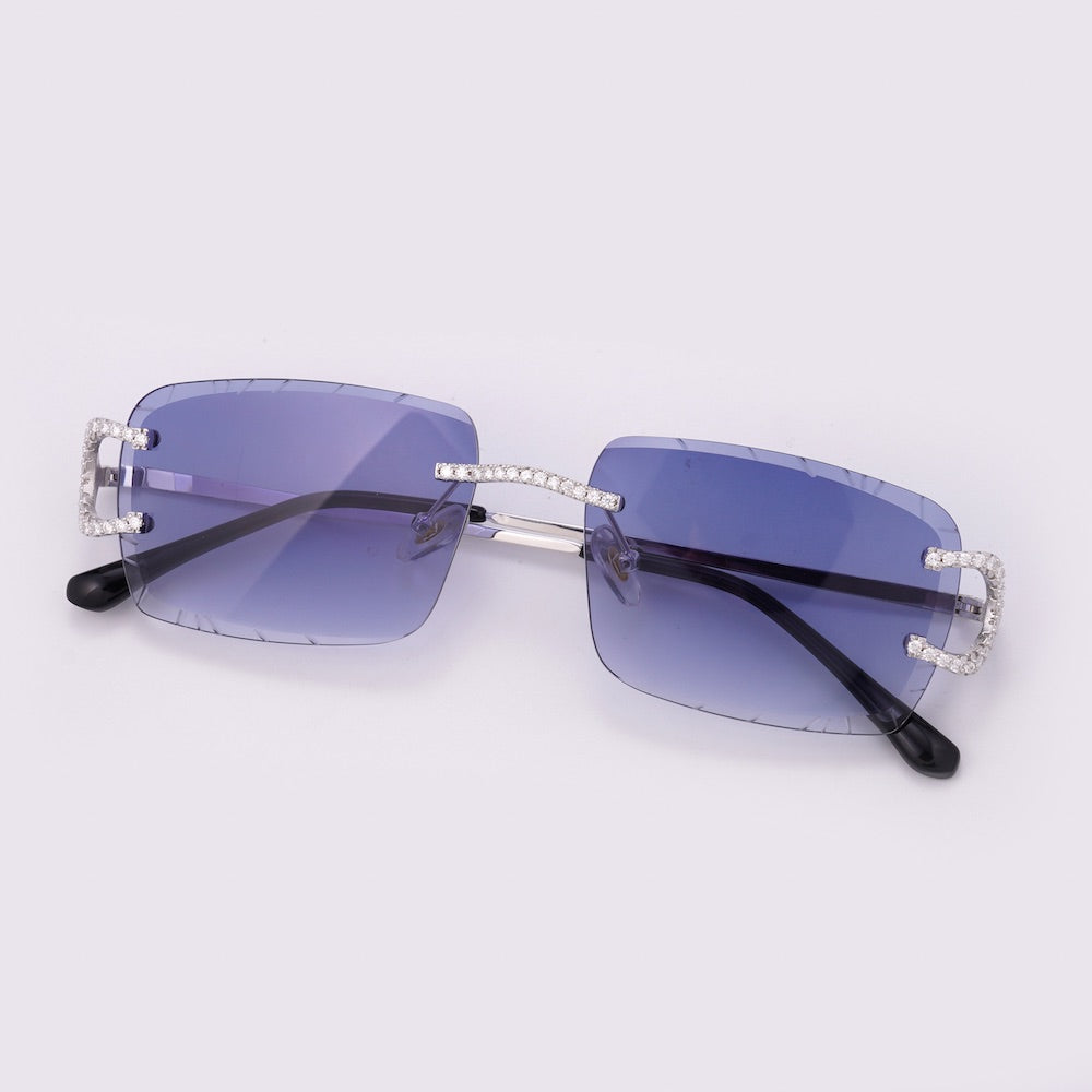 Moissanite Prong Sunglasses 14K Gold、mySite、hinf8tx79