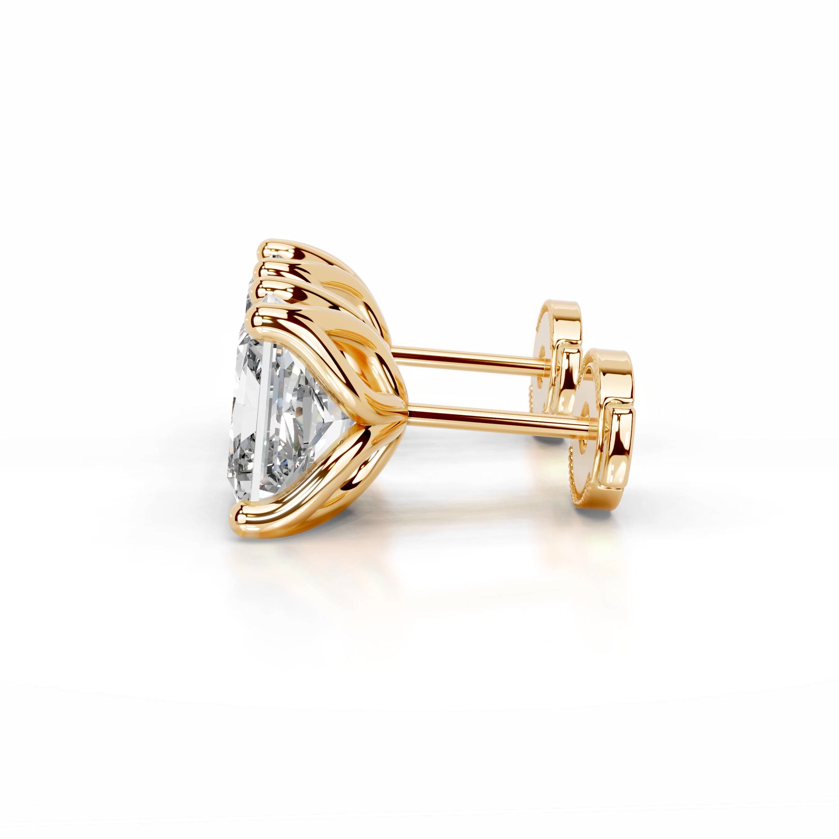 Doris Diamond Studs Earrings - 18K Yellow Gold、mySite、hinf8tx79